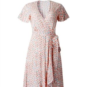 Floral Wrap Dress